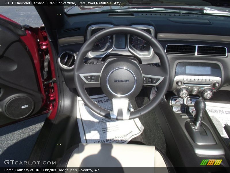 Red Jewel Metallic / Gray 2011 Chevrolet Camaro LT/RS Convertible