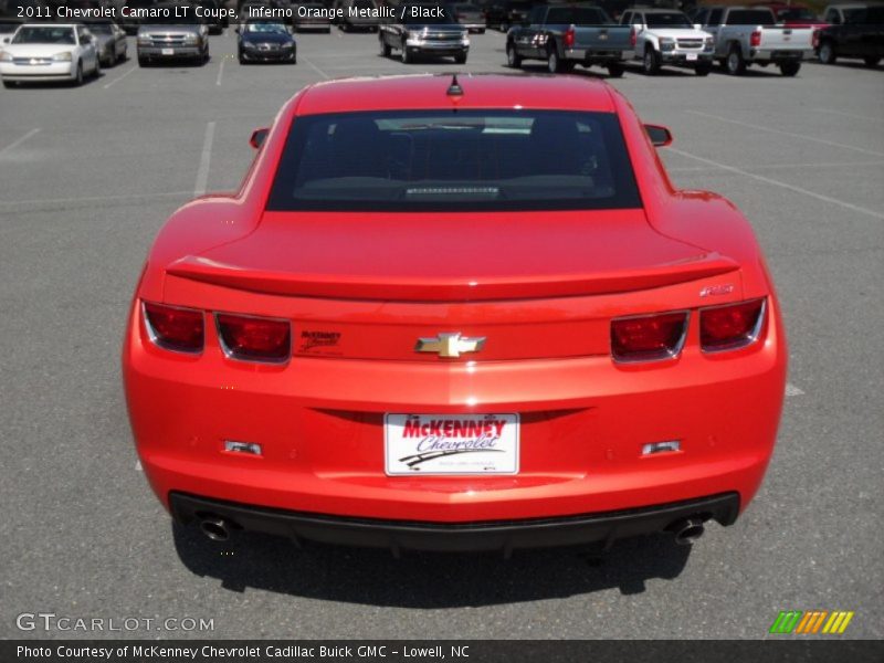 Inferno Orange Metallic / Black 2011 Chevrolet Camaro LT Coupe