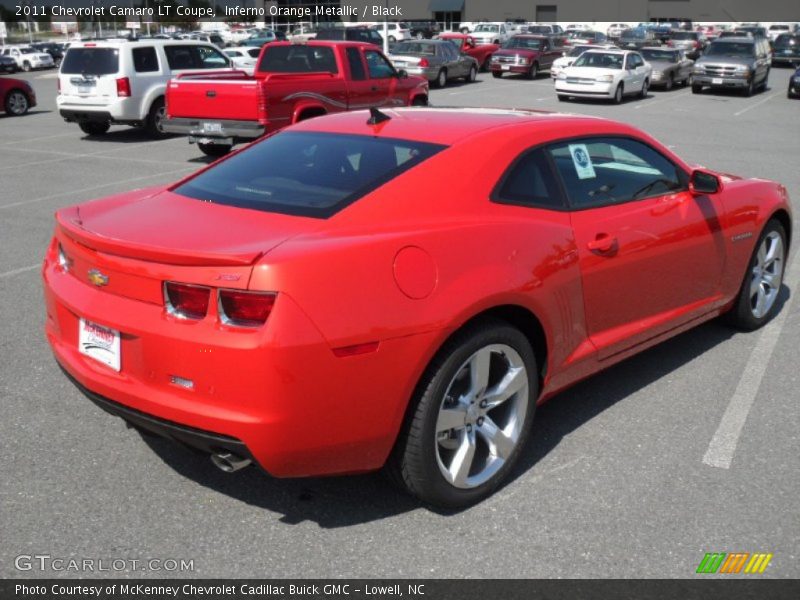 Inferno Orange Metallic / Black 2011 Chevrolet Camaro LT Coupe