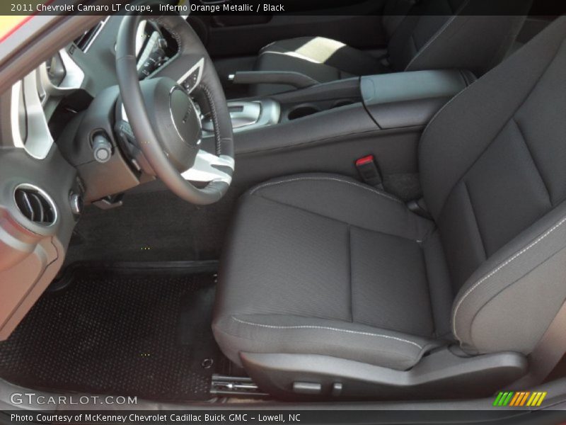 Inferno Orange Metallic / Black 2011 Chevrolet Camaro LT Coupe