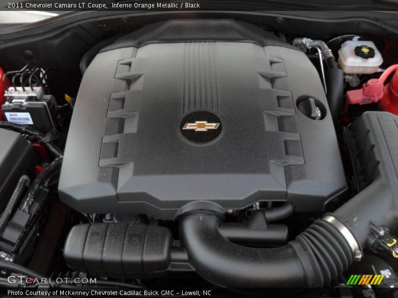 Inferno Orange Metallic / Black 2011 Chevrolet Camaro LT Coupe