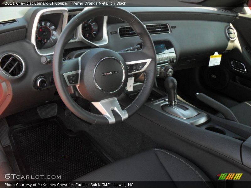 Inferno Orange Metallic / Black 2011 Chevrolet Camaro LT Coupe