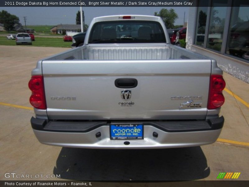 Bright Silver Metallic / Dark Slate Gray/Medium Slate Gray 2011 Dodge Dakota Big Horn Extended Cab