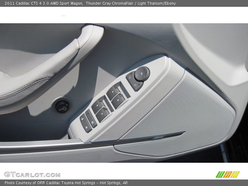 Thunder Gray ChromaFlair / Light Titanium/Ebony 2011 Cadillac CTS 4 3.0 AWD Sport Wagon
