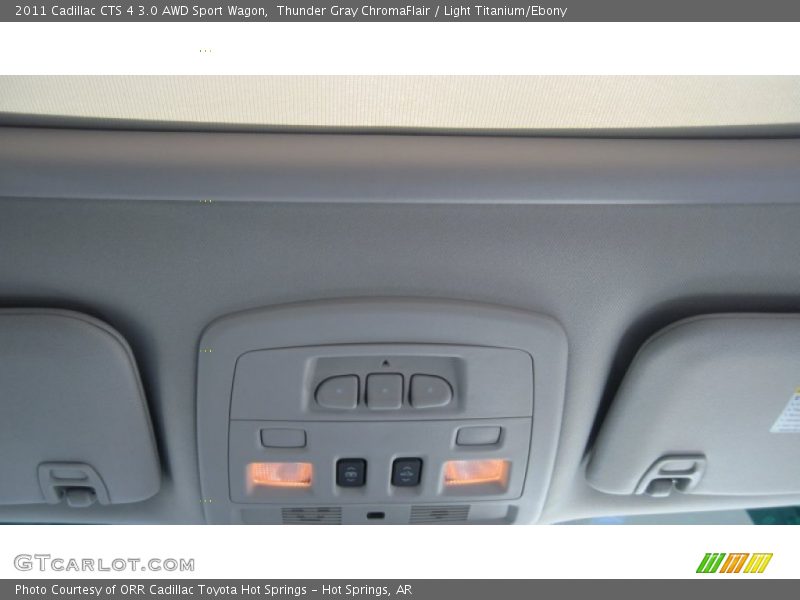 Thunder Gray ChromaFlair / Light Titanium/Ebony 2011 Cadillac CTS 4 3.0 AWD Sport Wagon