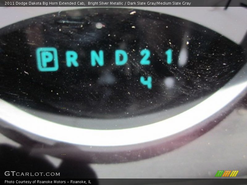 Bright Silver Metallic / Dark Slate Gray/Medium Slate Gray 2011 Dodge Dakota Big Horn Extended Cab