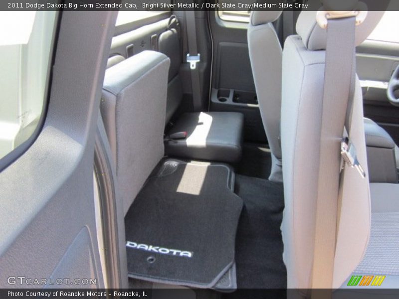 Bright Silver Metallic / Dark Slate Gray/Medium Slate Gray 2011 Dodge Dakota Big Horn Extended Cab
