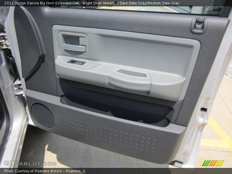 Bright Silver Metallic / Dark Slate Gray/Medium Slate Gray 2011 Dodge Dakota Big Horn Extended Cab