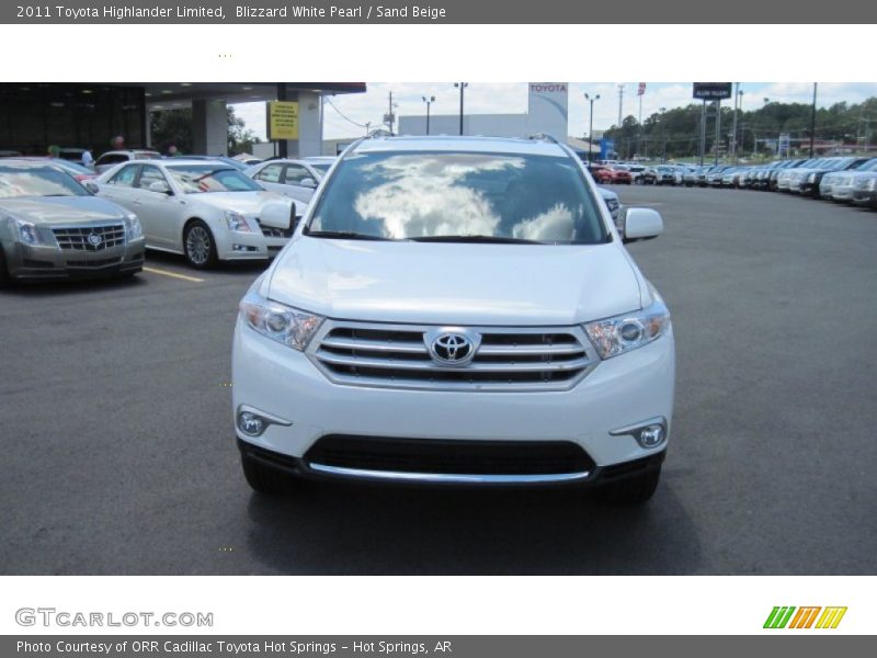 Blizzard White Pearl / Sand Beige 2011 Toyota Highlander Limited
