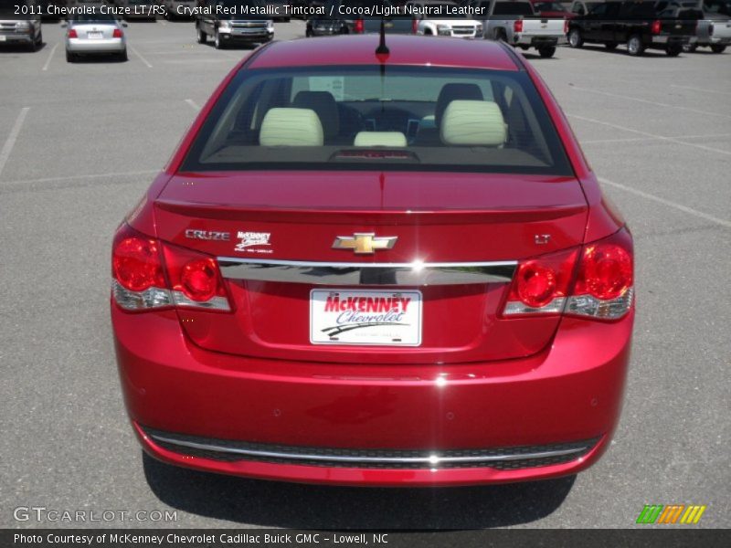 Crystal Red Metallic Tintcoat / Cocoa/Light Neutral Leather 2011 Chevrolet Cruze LT/RS