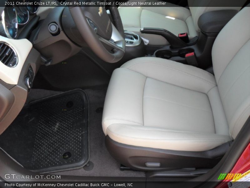 Crystal Red Metallic Tintcoat / Cocoa/Light Neutral Leather 2011 Chevrolet Cruze LT/RS