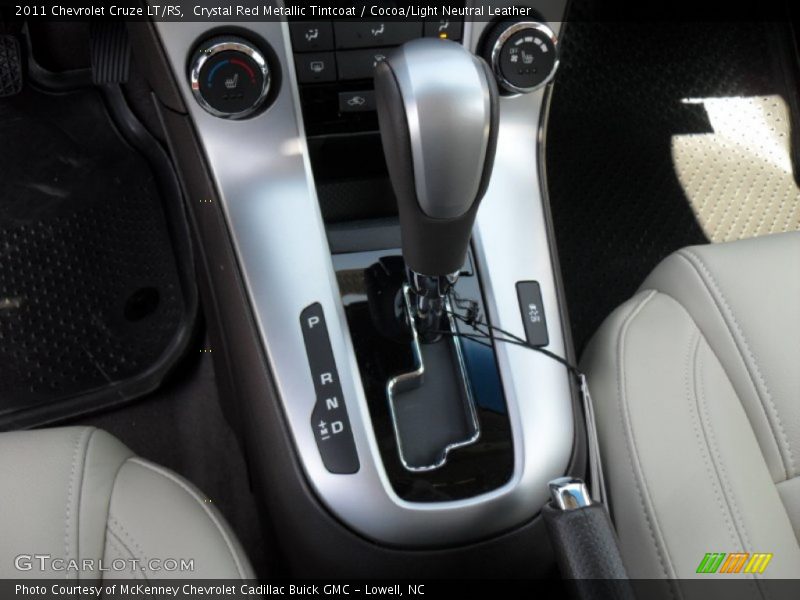 Crystal Red Metallic Tintcoat / Cocoa/Light Neutral Leather 2011 Chevrolet Cruze LT/RS