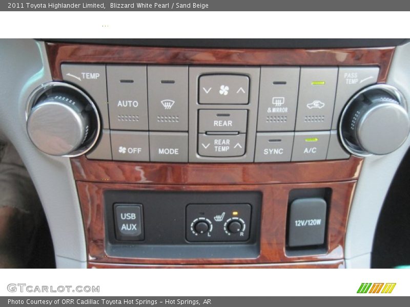 Blizzard White Pearl / Sand Beige 2011 Toyota Highlander Limited