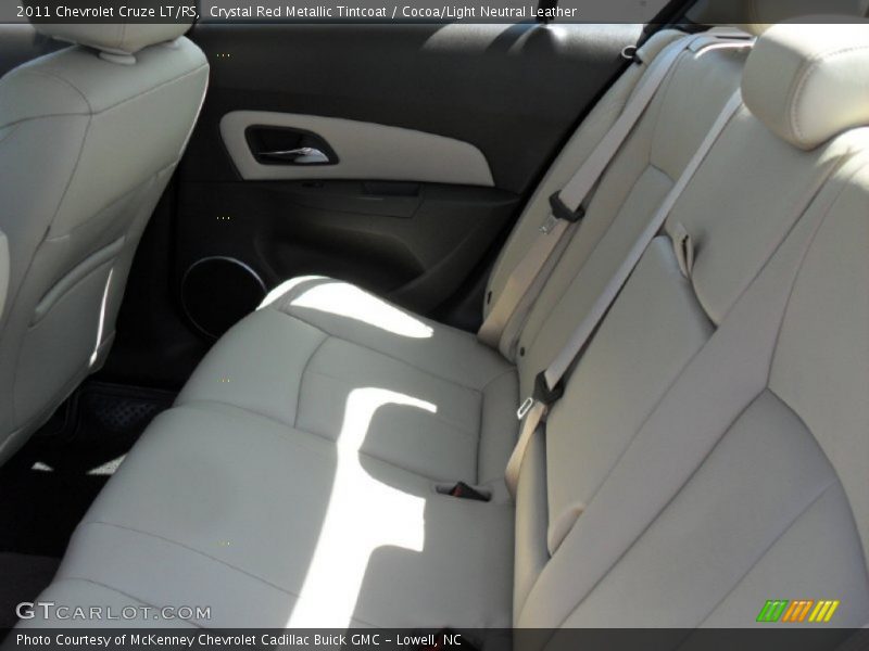 Crystal Red Metallic Tintcoat / Cocoa/Light Neutral Leather 2011 Chevrolet Cruze LT/RS