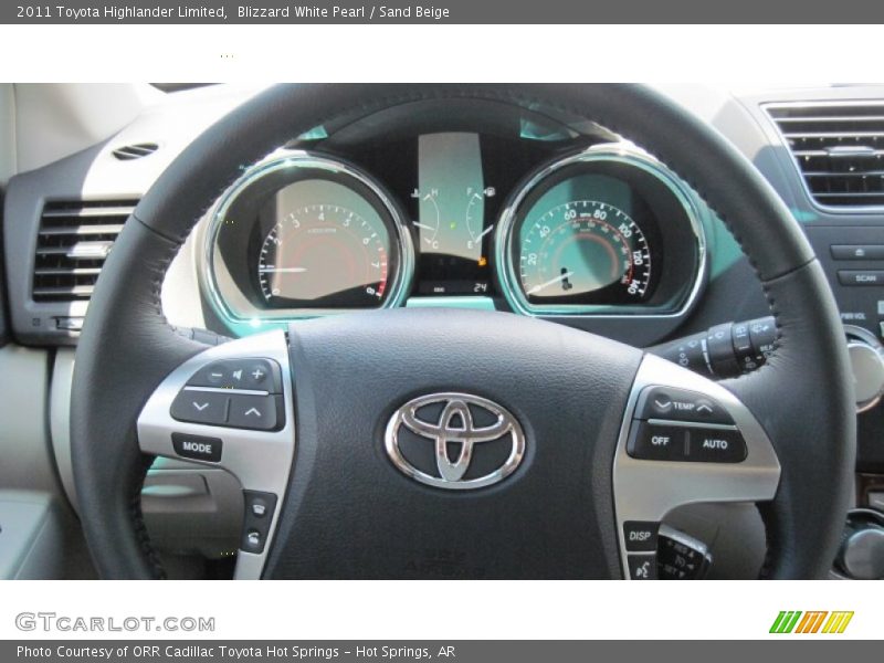 Blizzard White Pearl / Sand Beige 2011 Toyota Highlander Limited