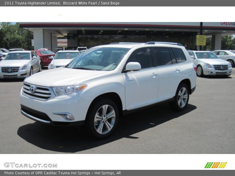 Blizzard White Pearl / Sand Beige 2011 Toyota Highlander Limited