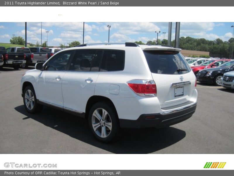Blizzard White Pearl / Sand Beige 2011 Toyota Highlander Limited