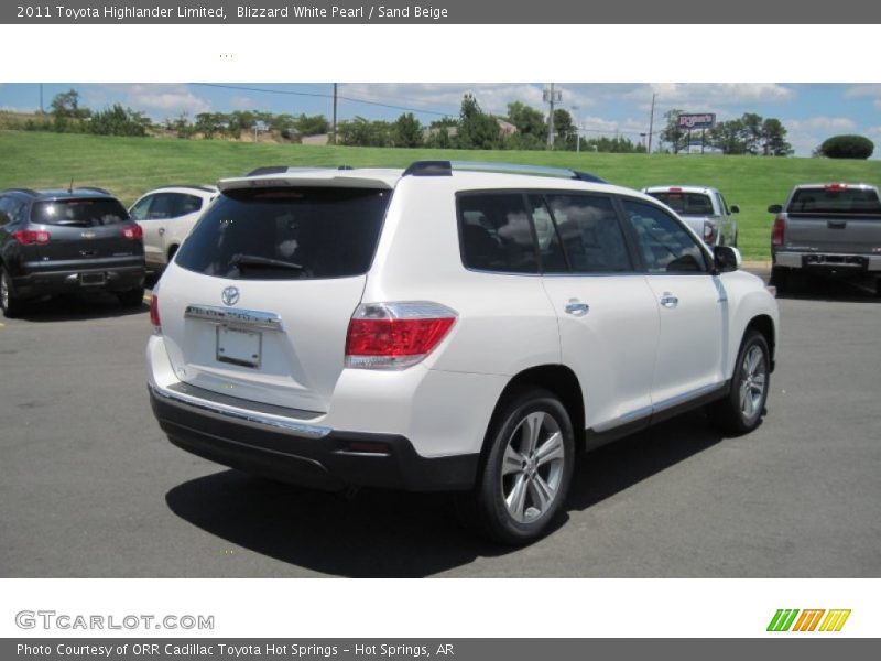 Blizzard White Pearl / Sand Beige 2011 Toyota Highlander Limited
