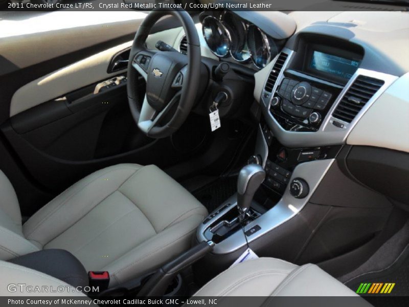 Crystal Red Metallic Tintcoat / Cocoa/Light Neutral Leather 2011 Chevrolet Cruze LT/RS