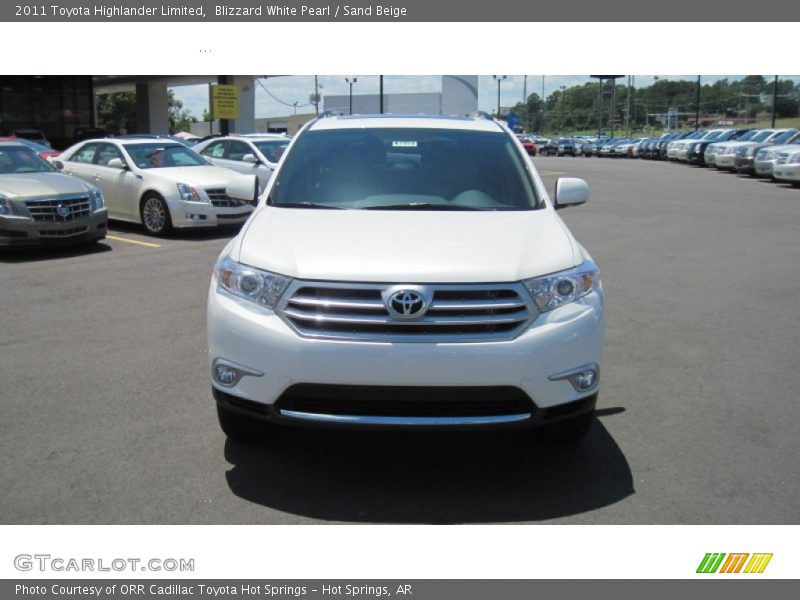 Blizzard White Pearl / Sand Beige 2011 Toyota Highlander Limited