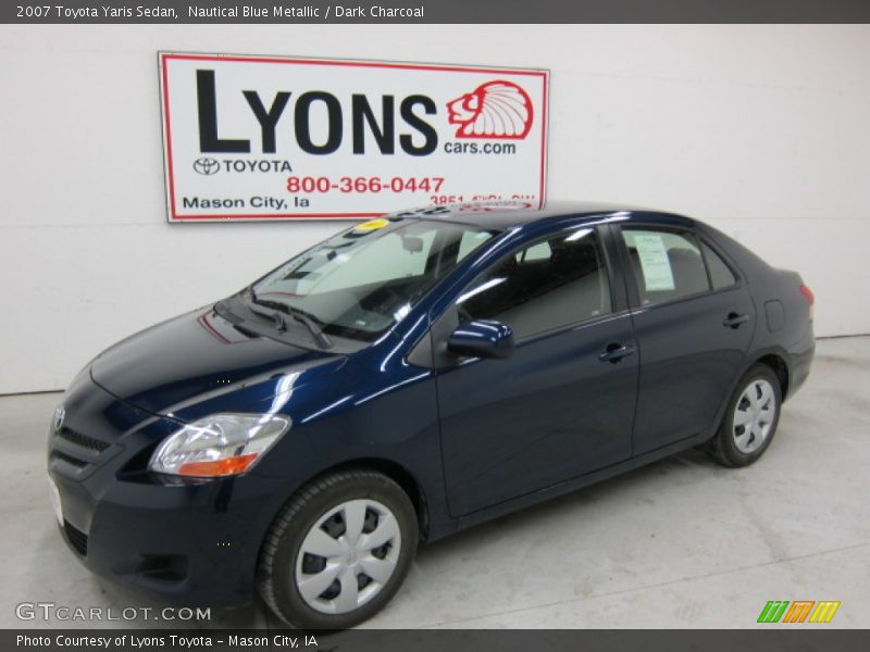 Nautical Blue Metallic / Dark Charcoal 2007 Toyota Yaris Sedan