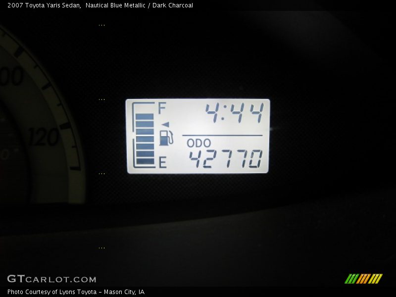 Nautical Blue Metallic / Dark Charcoal 2007 Toyota Yaris Sedan