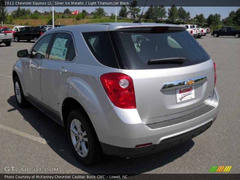 Silver Ice Metallic / Light Titanium/Jet Black 2011 Chevrolet Equinox LS