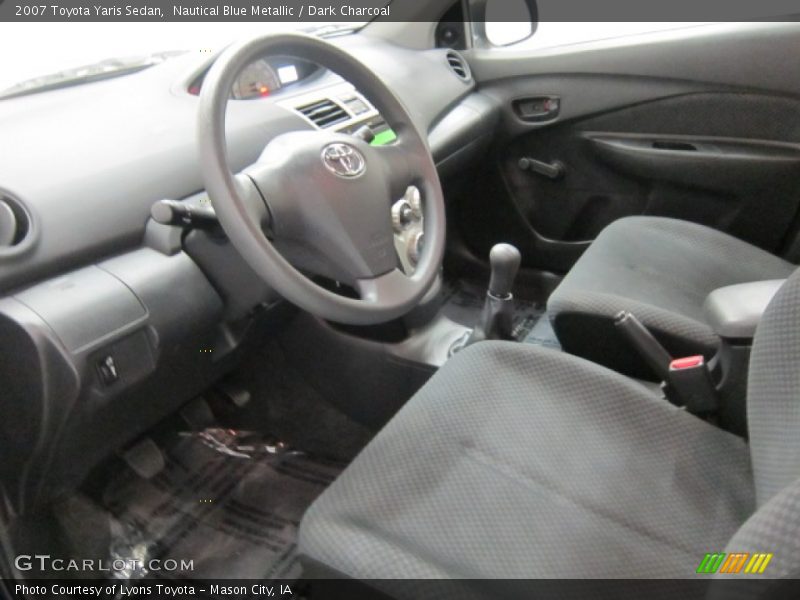 Nautical Blue Metallic / Dark Charcoal 2007 Toyota Yaris Sedan