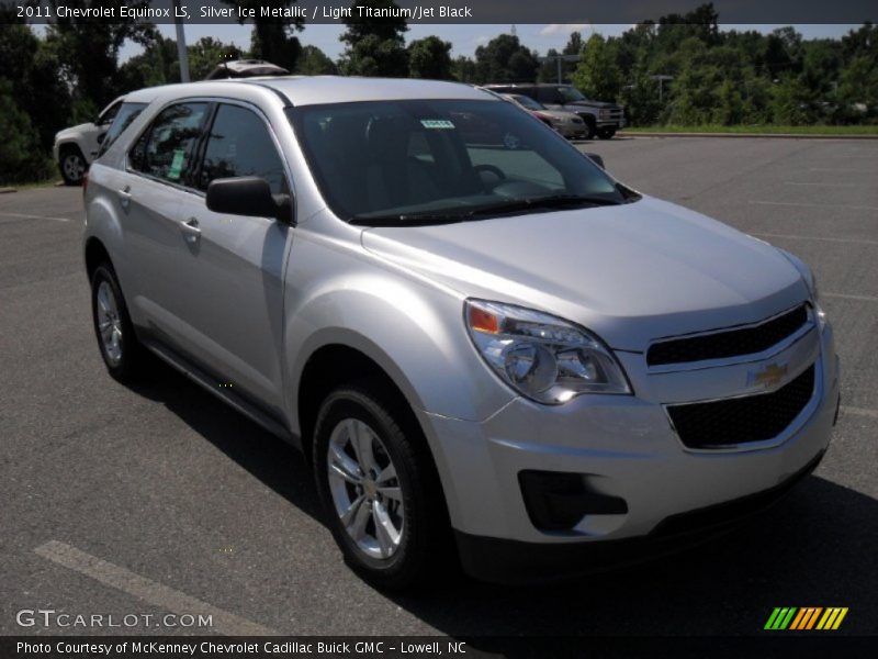 Silver Ice Metallic / Light Titanium/Jet Black 2011 Chevrolet Equinox LS