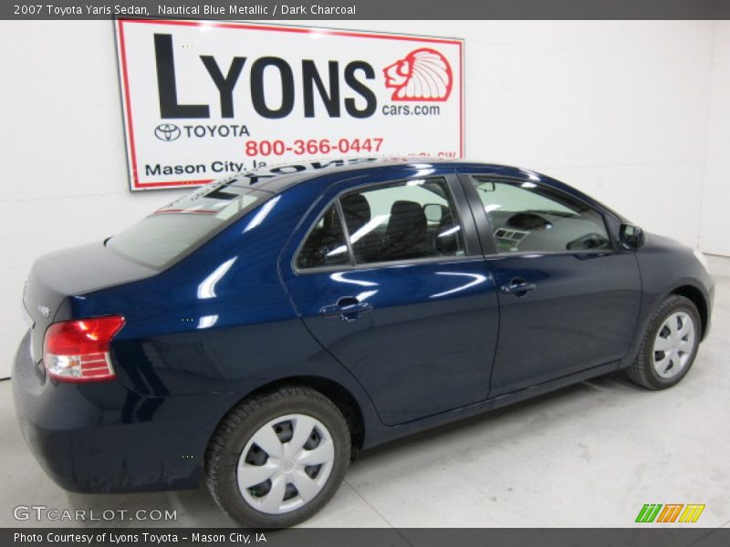 Nautical Blue Metallic / Dark Charcoal 2007 Toyota Yaris Sedan