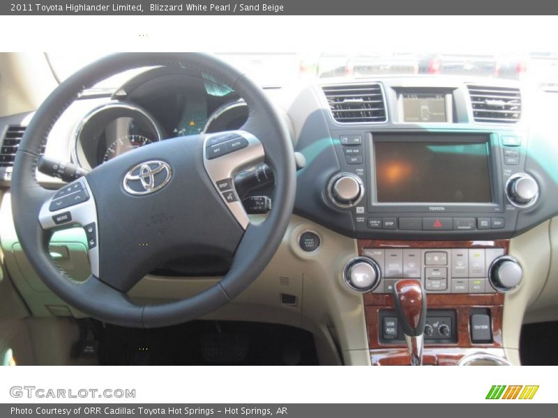 Blizzard White Pearl / Sand Beige 2011 Toyota Highlander Limited