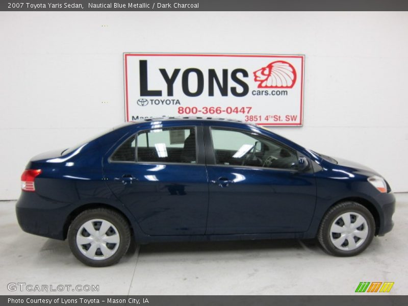 Nautical Blue Metallic / Dark Charcoal 2007 Toyota Yaris Sedan