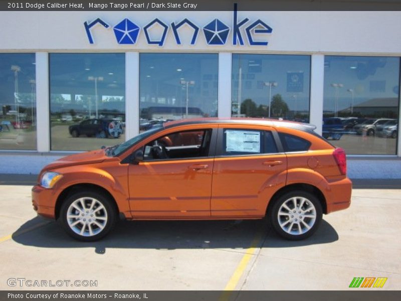 Mango Tango Pearl / Dark Slate Gray 2011 Dodge Caliber Heat