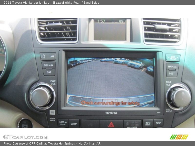 Blizzard White Pearl / Sand Beige 2011 Toyota Highlander Limited