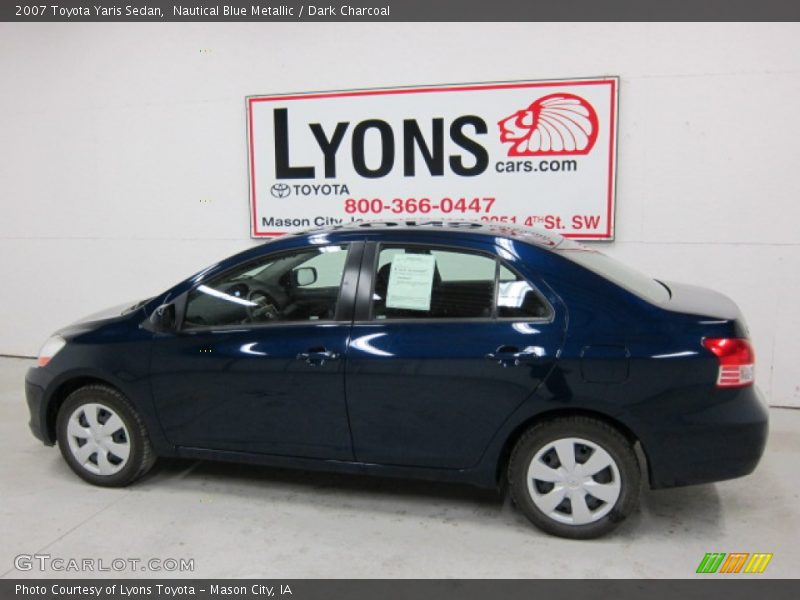 Nautical Blue Metallic / Dark Charcoal 2007 Toyota Yaris Sedan