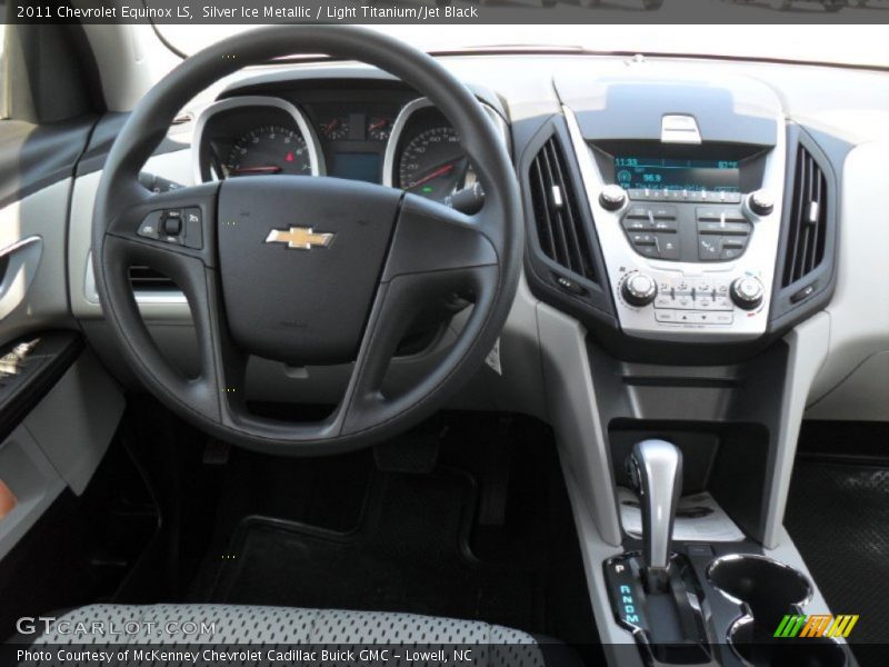 Silver Ice Metallic / Light Titanium/Jet Black 2011 Chevrolet Equinox LS