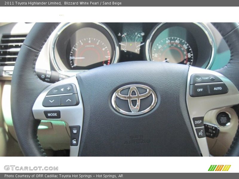 Blizzard White Pearl / Sand Beige 2011 Toyota Highlander Limited