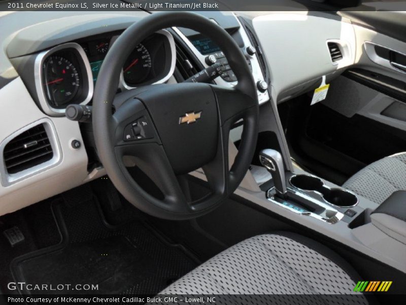 Silver Ice Metallic / Light Titanium/Jet Black 2011 Chevrolet Equinox LS