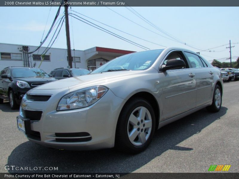 Silverstone Metallic / Titanium Gray 2008 Chevrolet Malibu LS Sedan