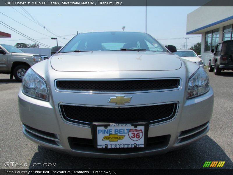 Silverstone Metallic / Titanium Gray 2008 Chevrolet Malibu LS Sedan