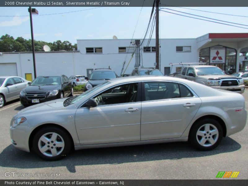 Silverstone Metallic / Titanium Gray 2008 Chevrolet Malibu LS Sedan