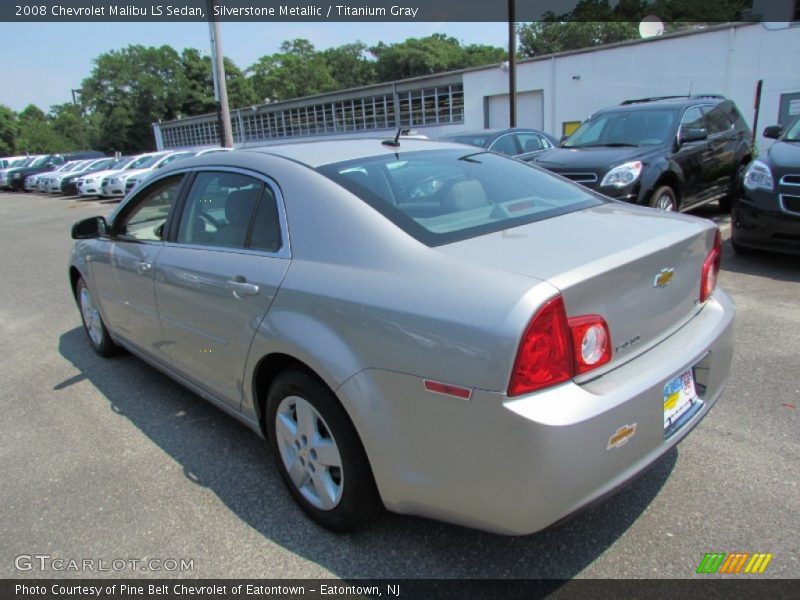 Silverstone Metallic / Titanium Gray 2008 Chevrolet Malibu LS Sedan