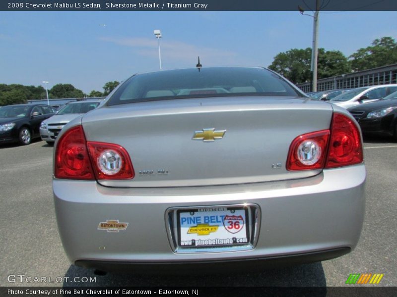 Silverstone Metallic / Titanium Gray 2008 Chevrolet Malibu LS Sedan