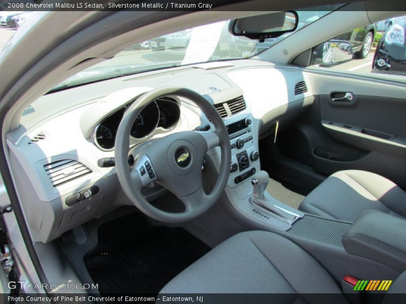 Silverstone Metallic / Titanium Gray 2008 Chevrolet Malibu LS Sedan
