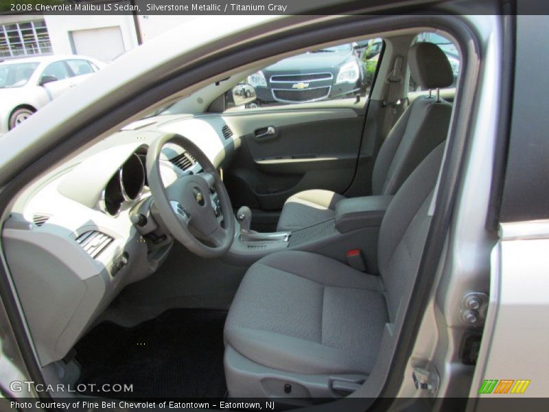 Silverstone Metallic / Titanium Gray 2008 Chevrolet Malibu LS Sedan