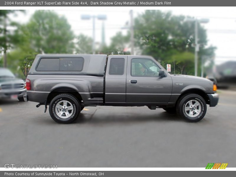 Dark Shadow Grey Metallic / Medium Dark Flint 2004 Ford Ranger XLT SuperCab Flare Side 4x4