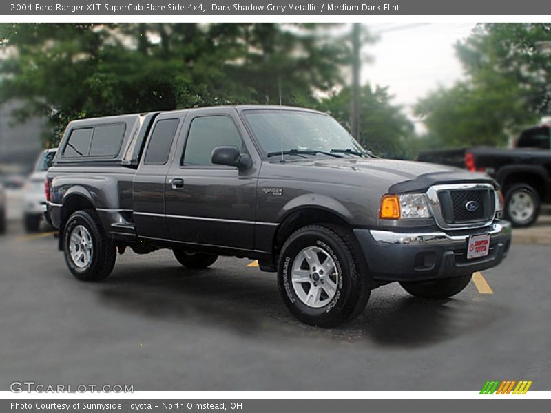 Dark Shadow Grey Metallic / Medium Dark Flint 2004 Ford Ranger XLT SuperCab Flare Side 4x4