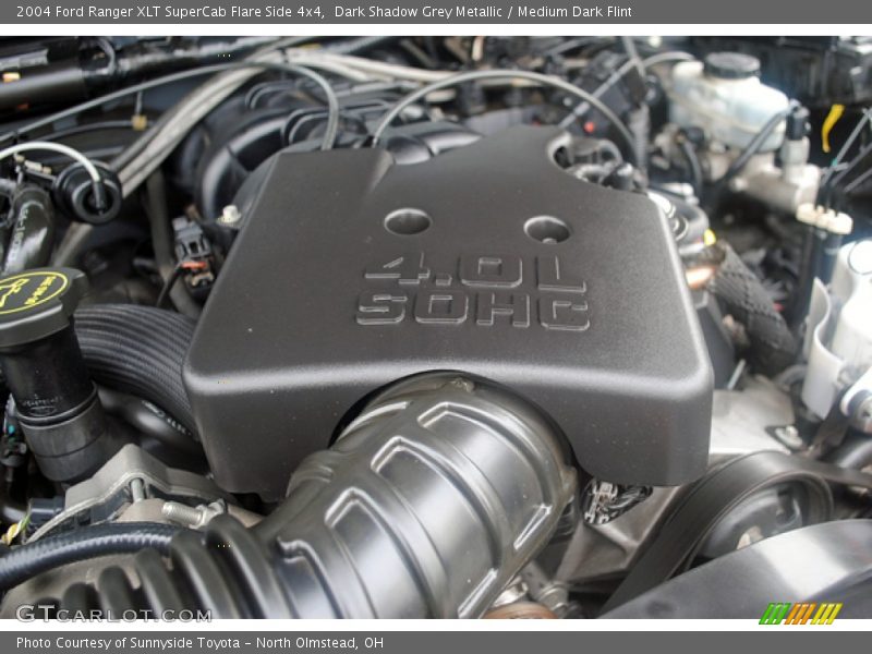 Dark Shadow Grey Metallic / Medium Dark Flint 2004 Ford Ranger XLT SuperCab Flare Side 4x4