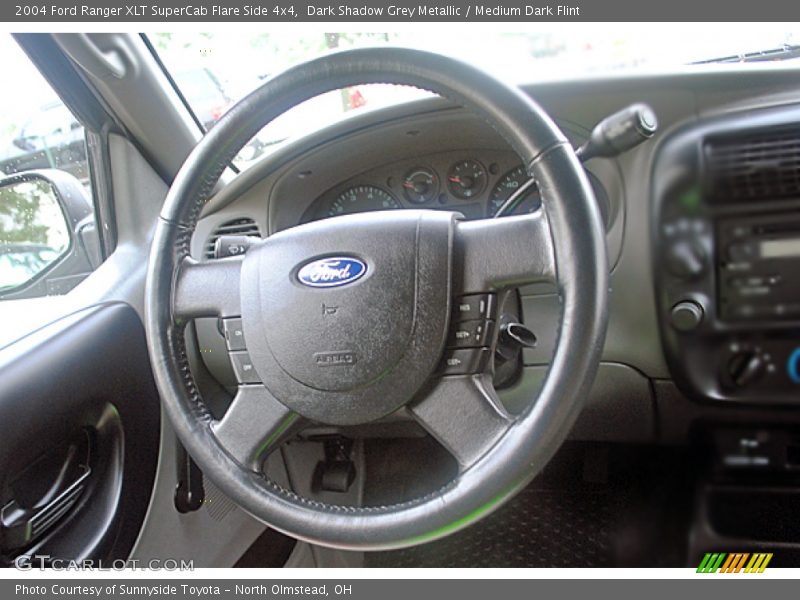 Dark Shadow Grey Metallic / Medium Dark Flint 2004 Ford Ranger XLT SuperCab Flare Side 4x4