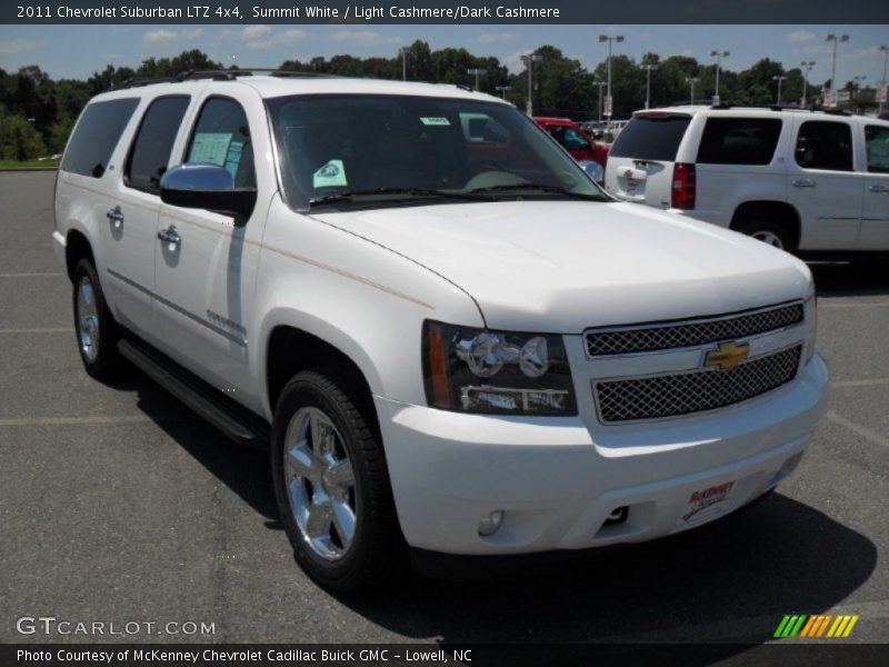 Summit White / Light Cashmere/Dark Cashmere 2011 Chevrolet Suburban LTZ 4x4